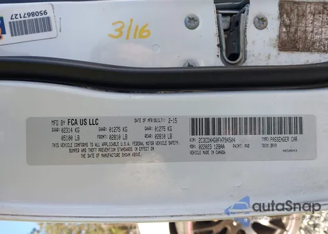 2015 Dodge Charger Sxt z USA, uszkodzony, nr VIN 2C3CDXHG0FH794504